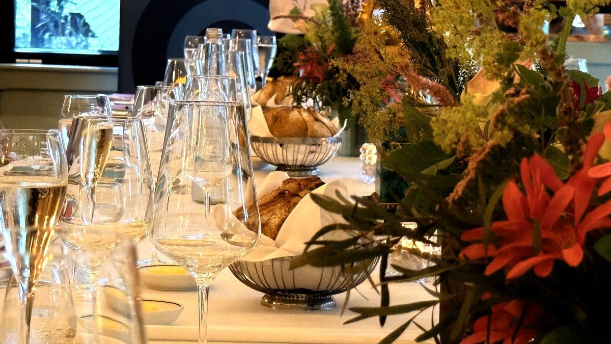 image of a table of food